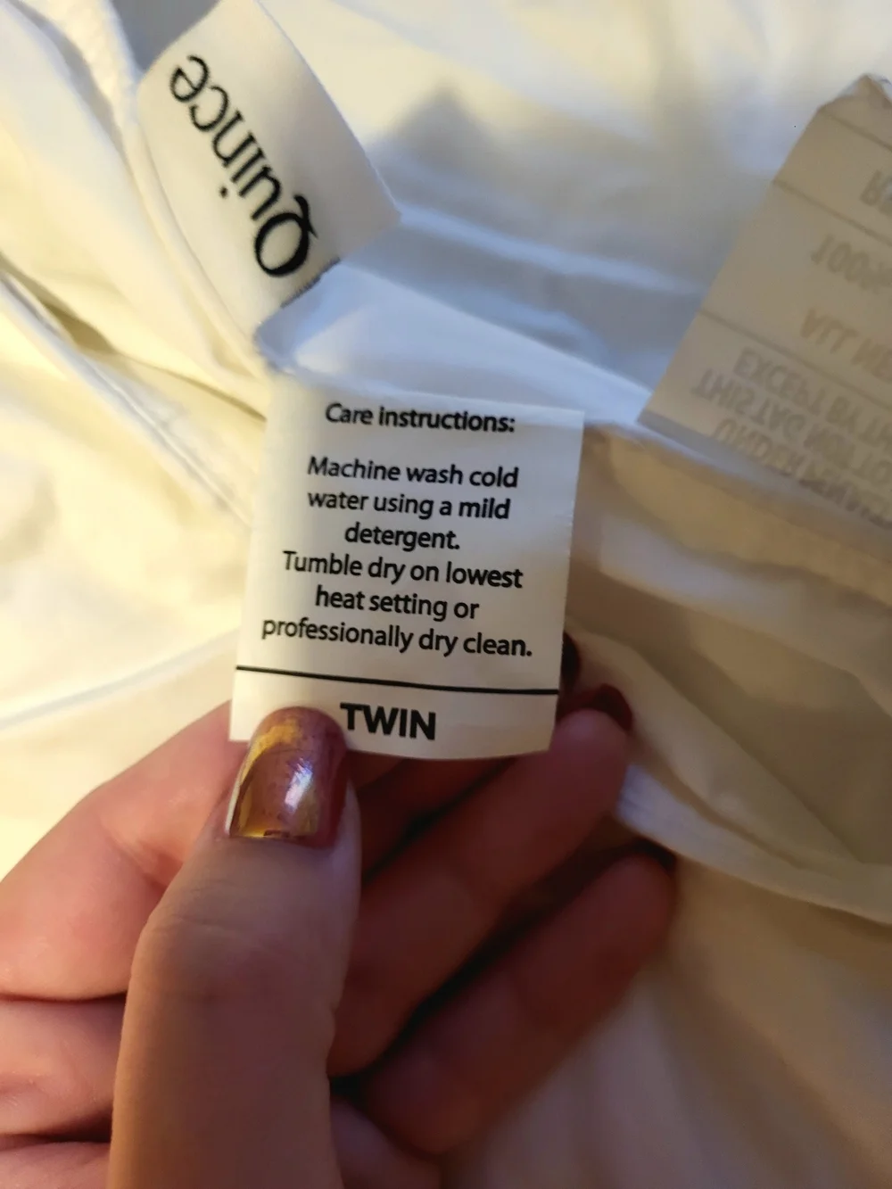 Quince Twin Warm Premium Down Alternative Duvet Insert Comforter NEW
